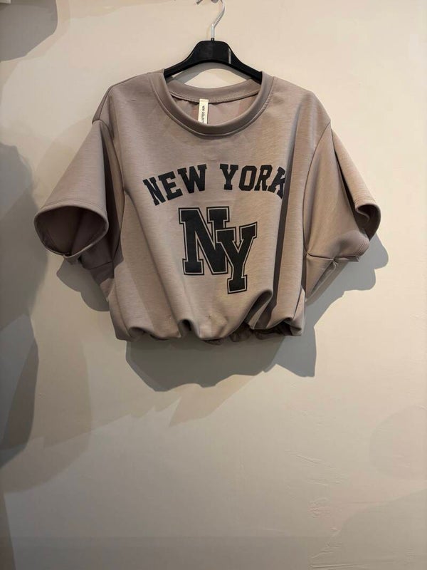 Top Marit taupe