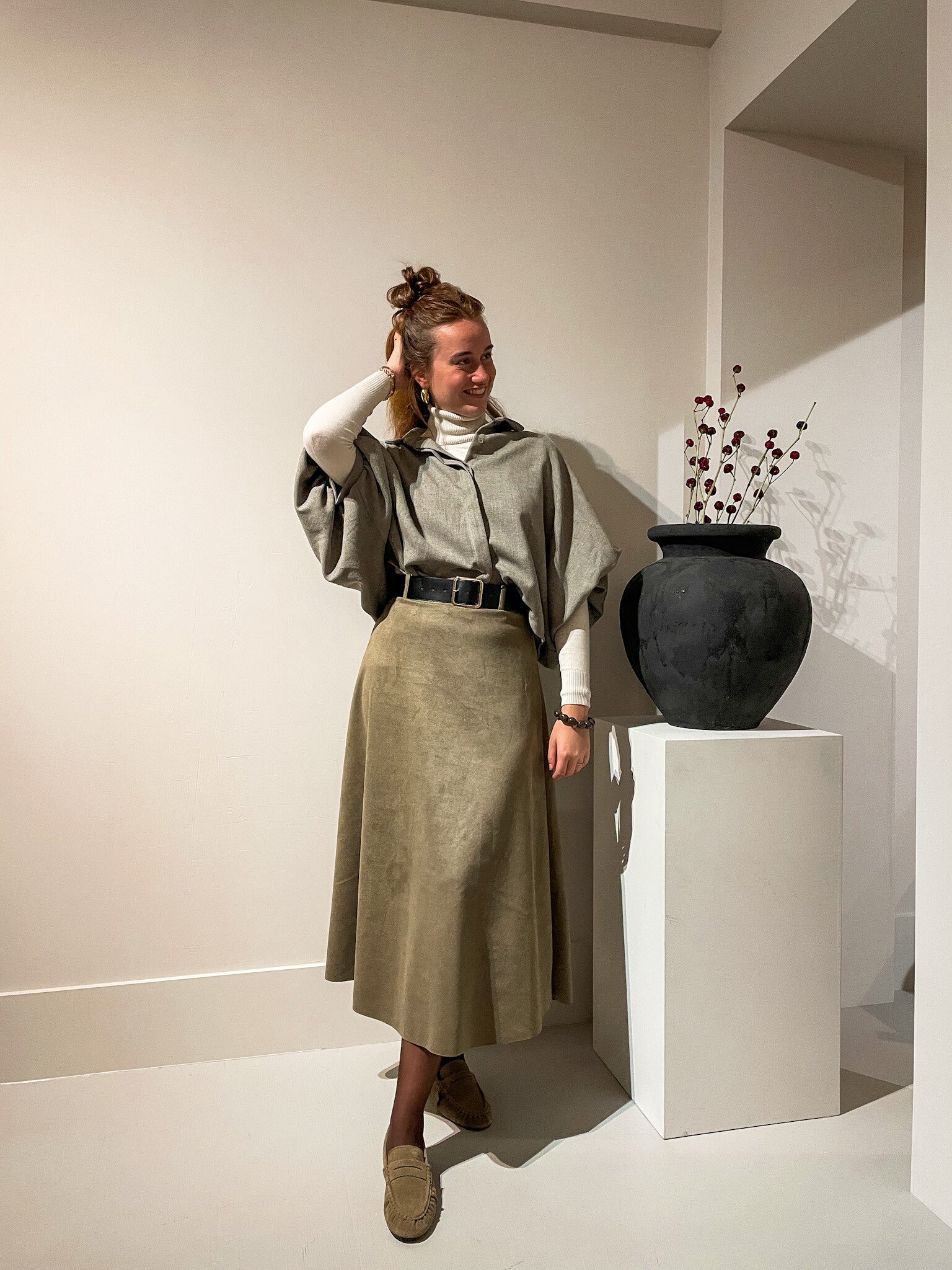 Top Mieke taupe