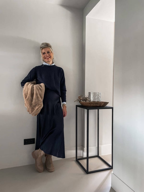 Rok Nathalie donkerblauw