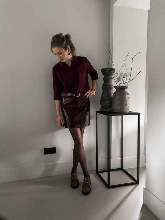 Blouse Madeleine bordeaux