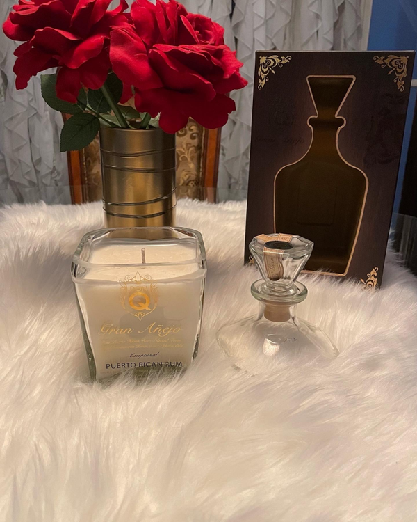 Soy Scented Candles in Recycled Liquor Bottles