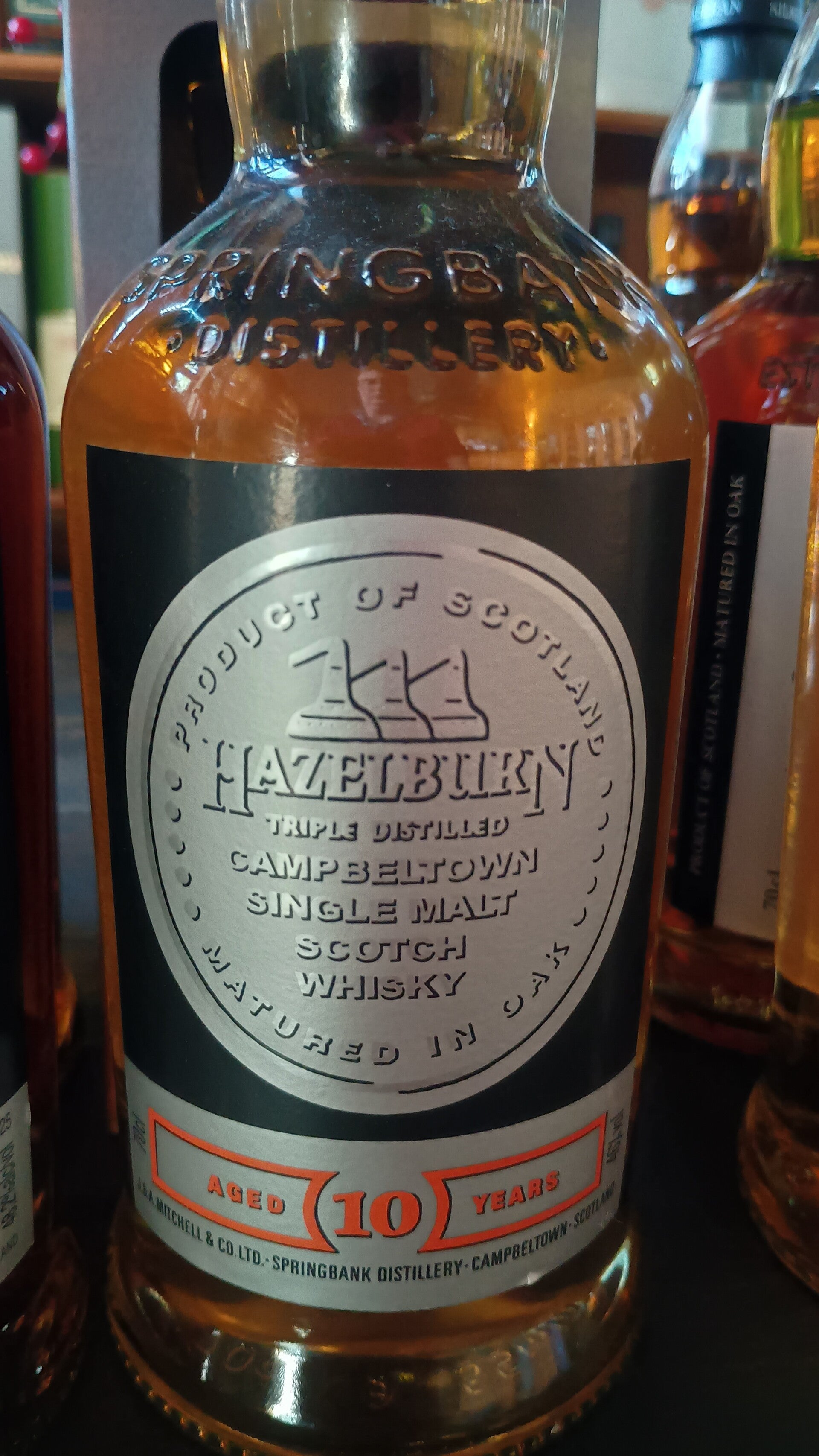 HAZELBURN 10 years 46% vol 70cl