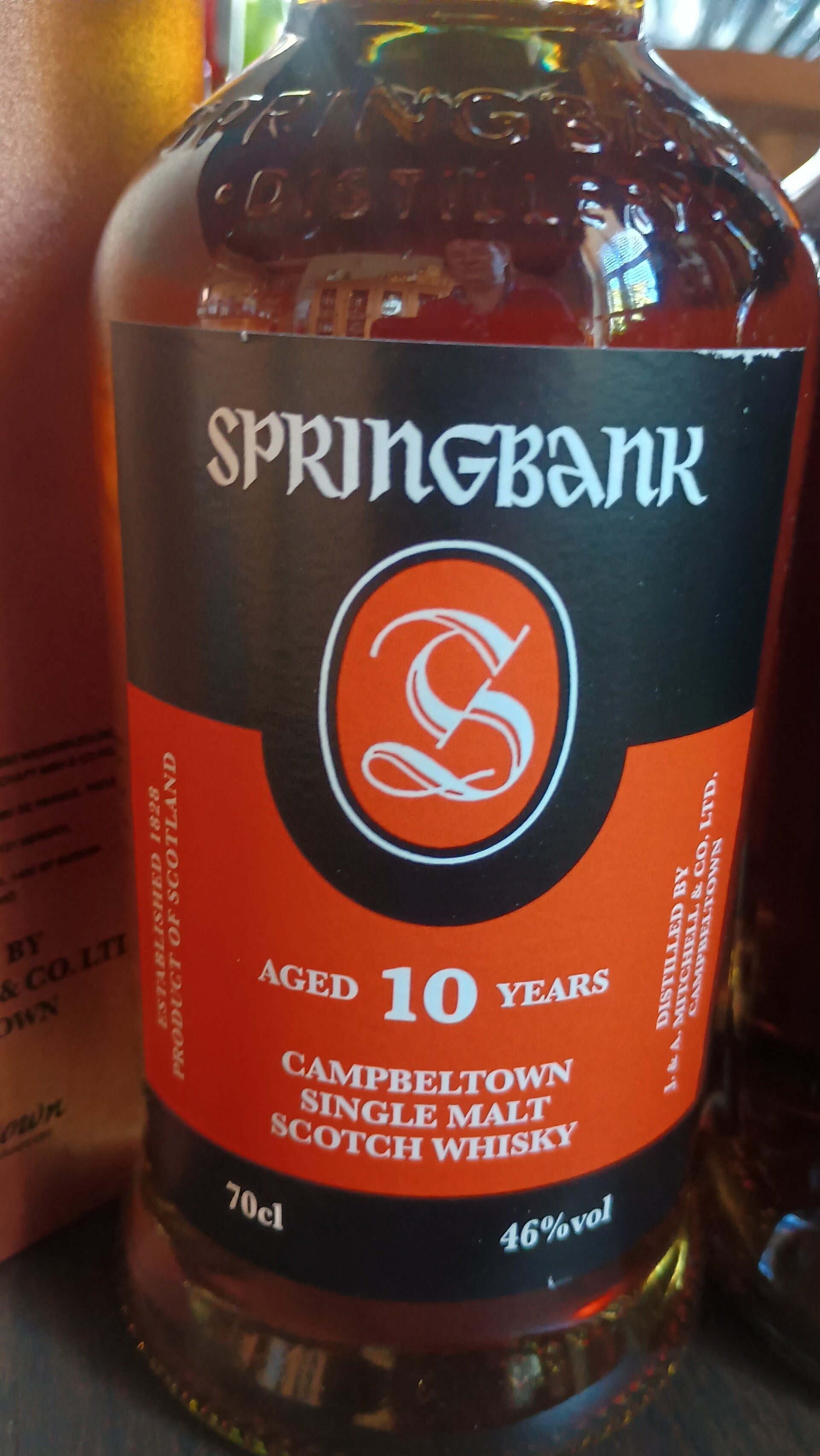 Springbank 10 years standaard reeks 46% 70cl