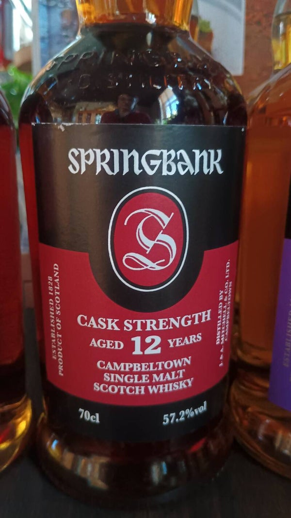 Springbank 12 years standaard reeks cask strength 57.2% 70cl