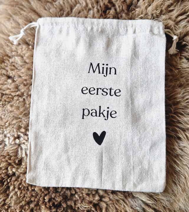 Katoenen geboortezakje Nederlandse versie