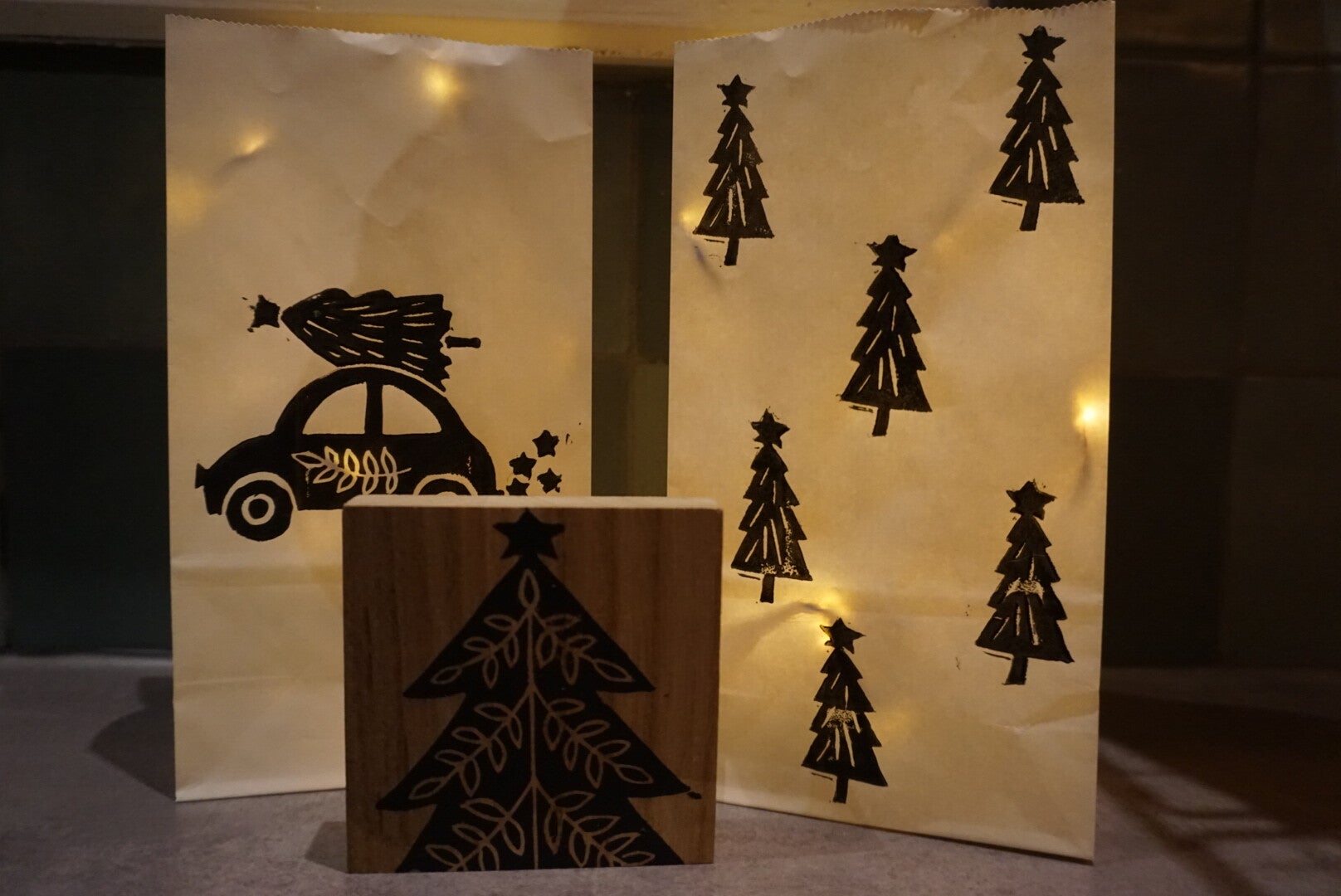 waxinelicht zakje bedrukt