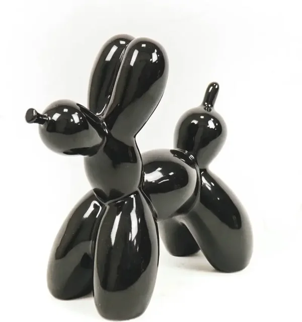 Balloon dog zwart 18,5 x 8,5 x 21,5cm