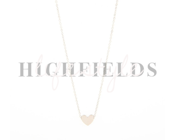 Hartfiguur ketting - Roestvast staal - Zilver. (136)