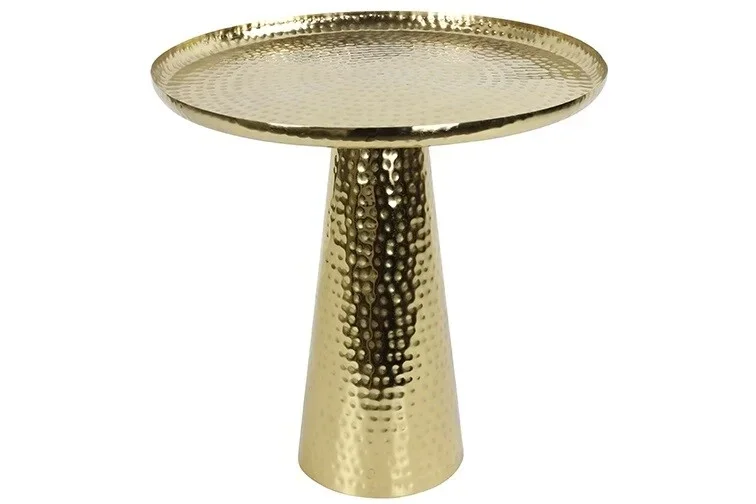 Bijzettafel goud 45x45x47cm