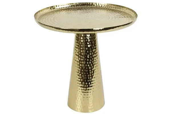 Bijzettafel goud 45x45x47cm