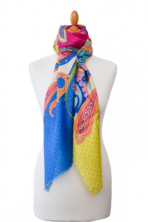 Zijden shawl dessin Paisley