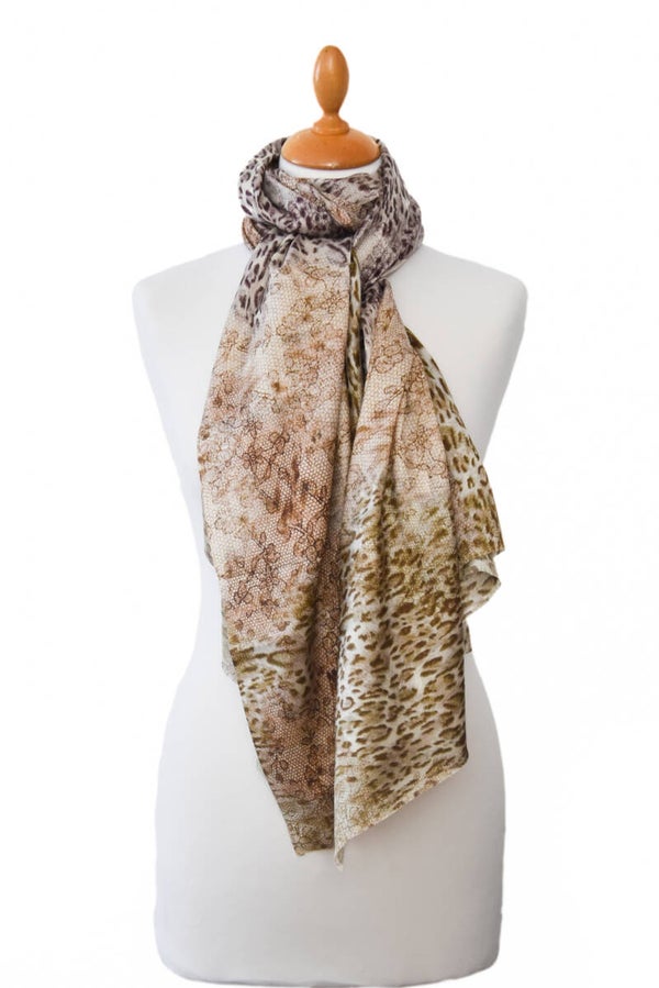 Zijden shawl dessin Animal