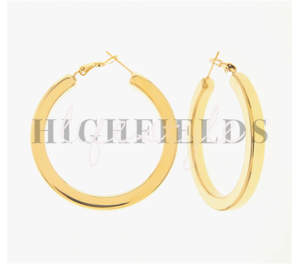 Oorbellen - roestvrij staal gold plated (121)