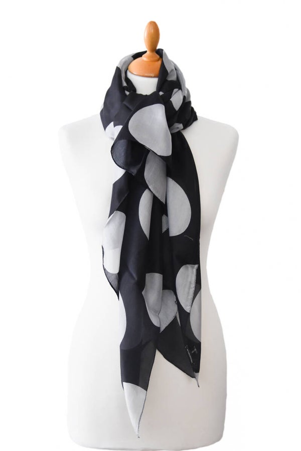 Zijden zomershawl Big dot