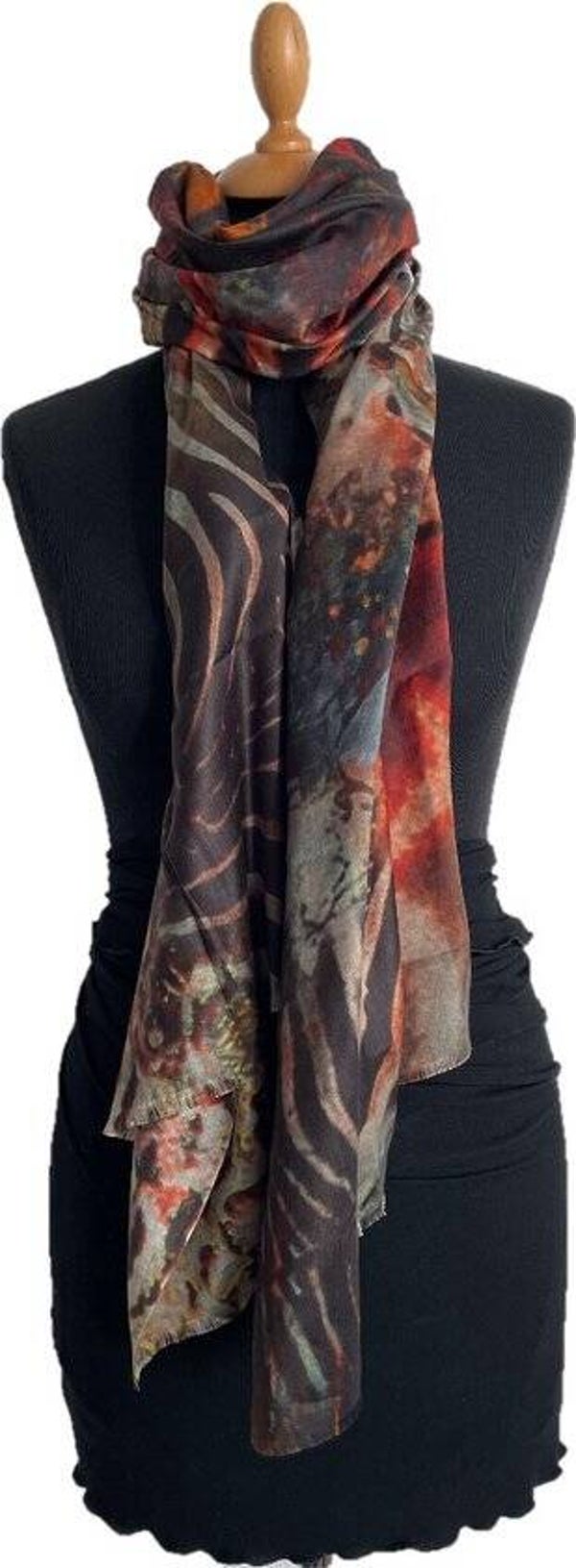 SHAWL DESSIN "FEATHERS"