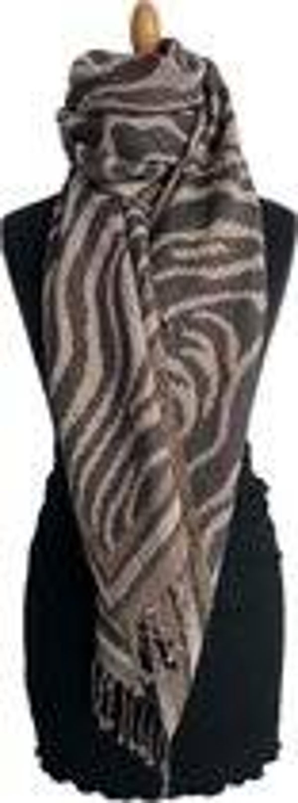 shawl geweven dessin zebra