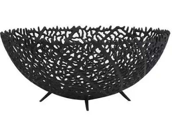 Schaal  Metaal - Mat Zwart - 46 x 18 x 46 cm (BxHxD) 310