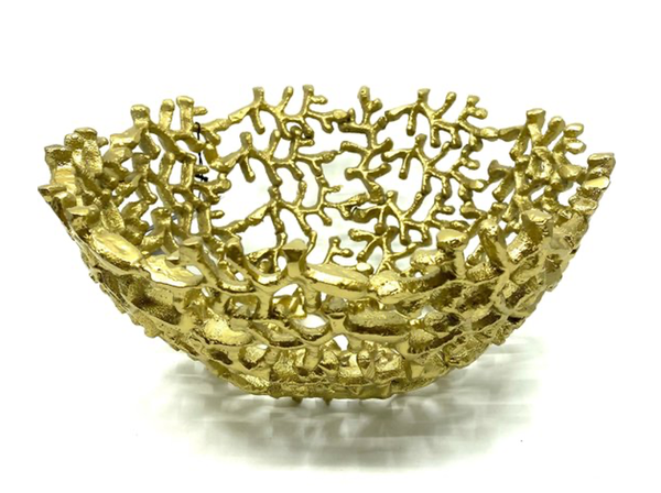 Fruitschaal goud 23cm