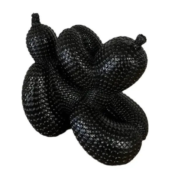 Balloon dog hangend zwart