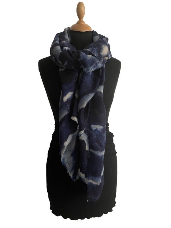 SHAWL DESSIN “SHADED BLUE