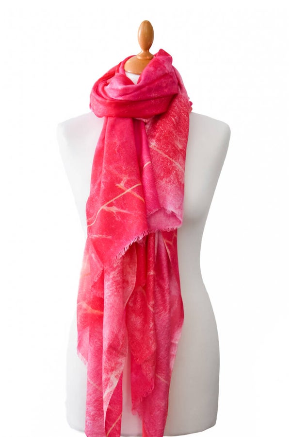 Shawl dessin Marble pink