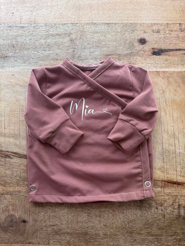 Overslagshirt klei roze
