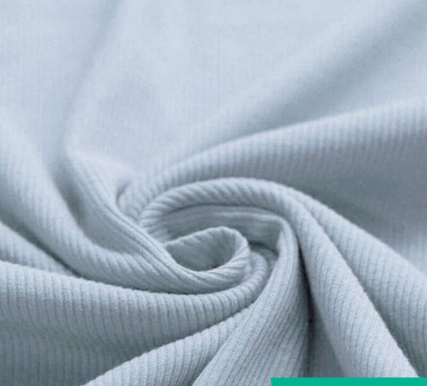 Overslagshirt rib blauw