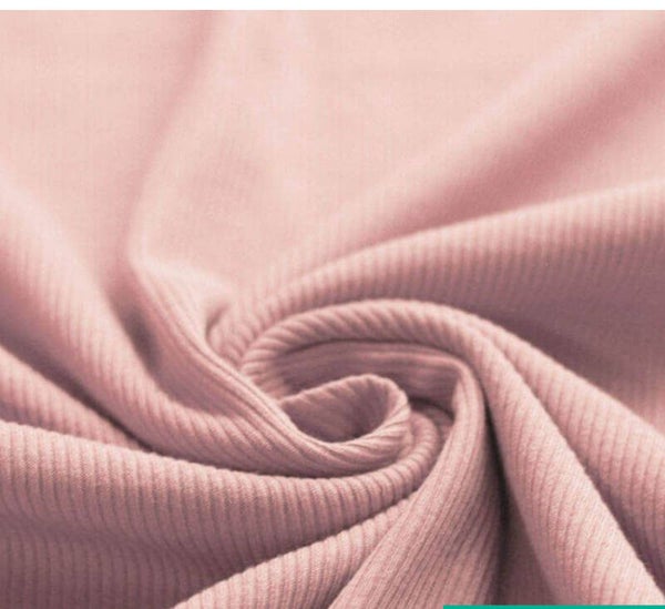 Overslagshirt rib roze