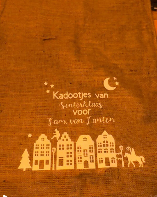 Cadeau zak (sint/kerst zak)