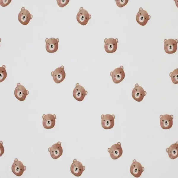 Flared broek beren ecru rib