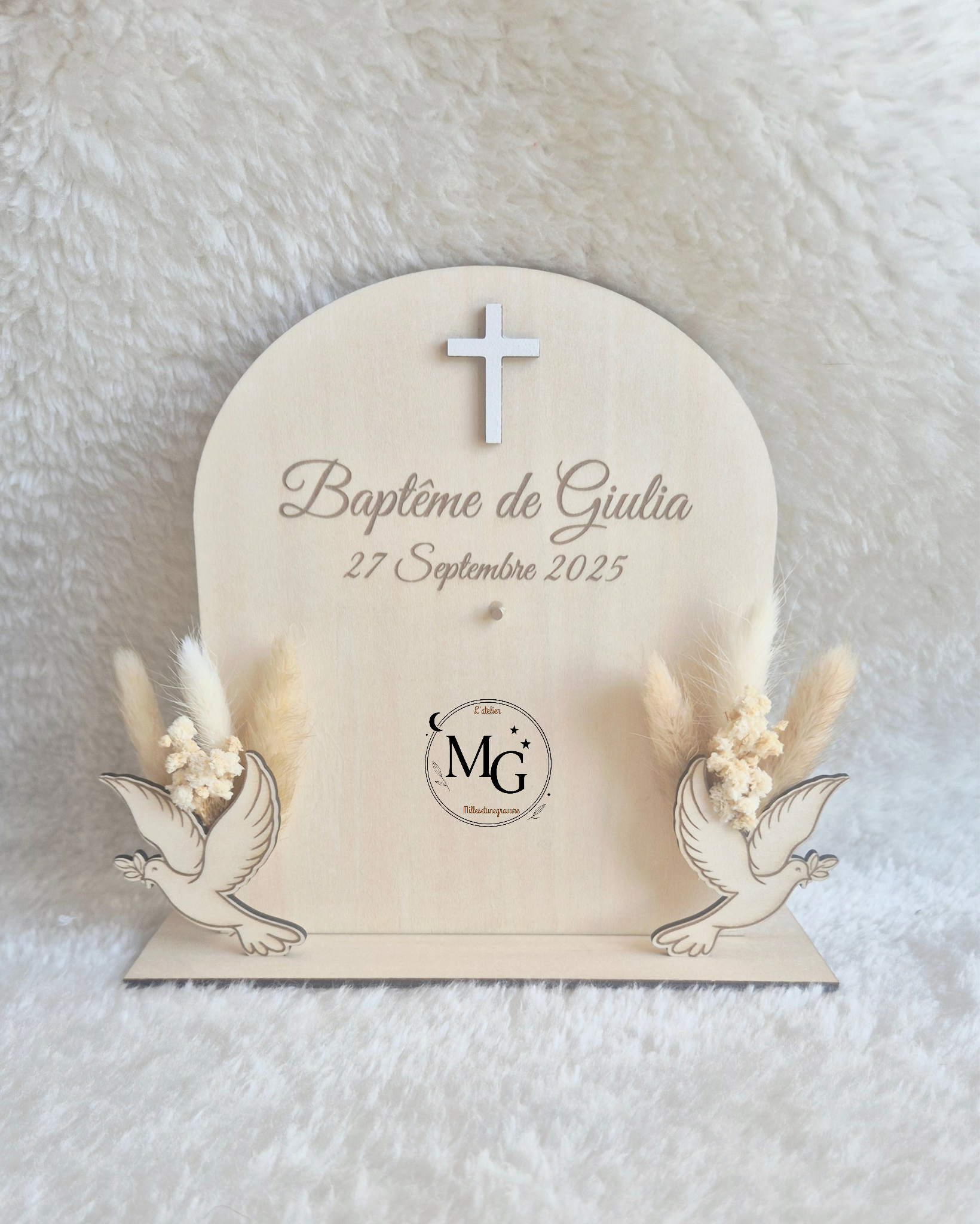 Cadeau de Baptême personnalisé – Parrain · Marraine · Grands-Parents