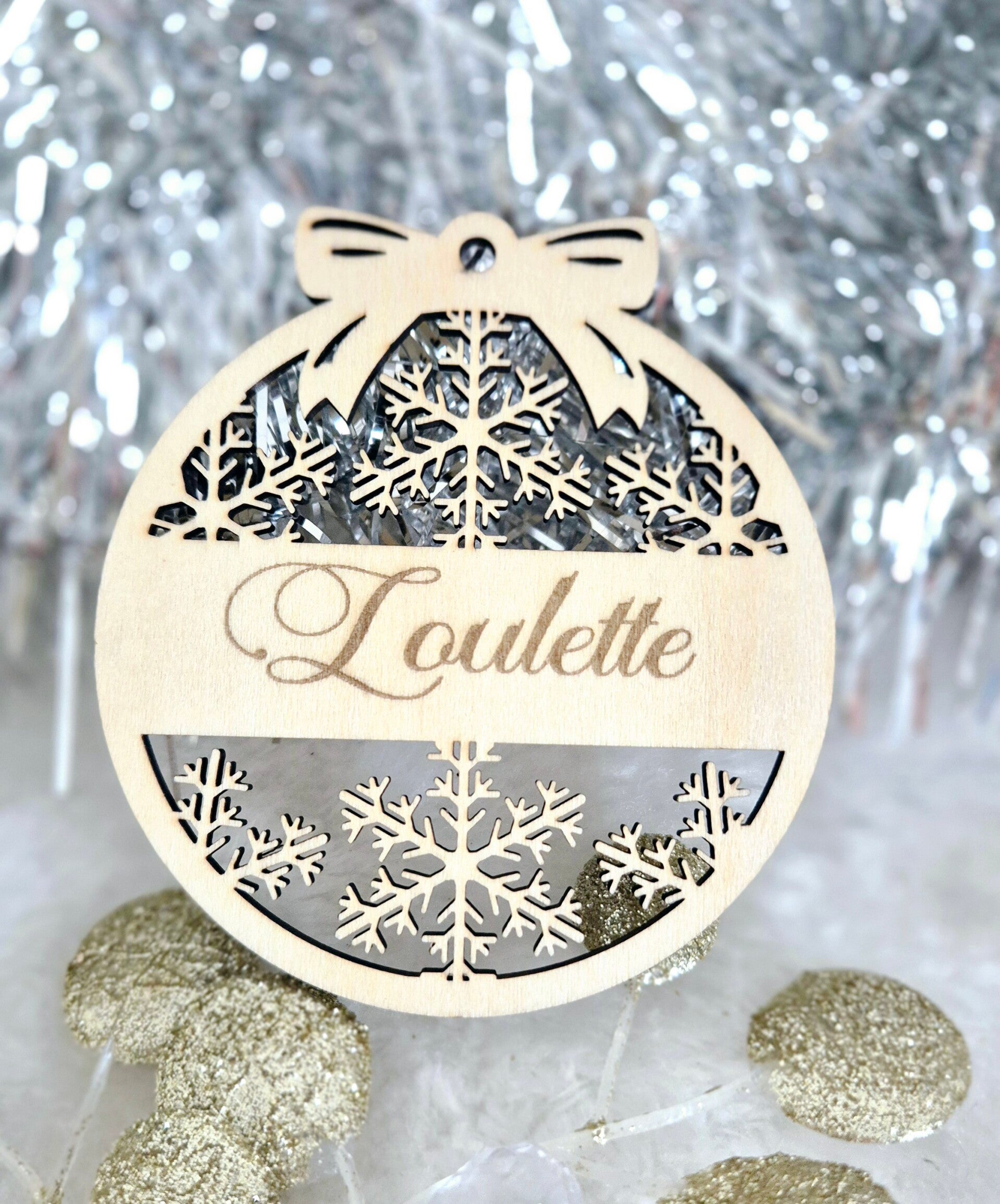 Boule de Noël " Loulette "