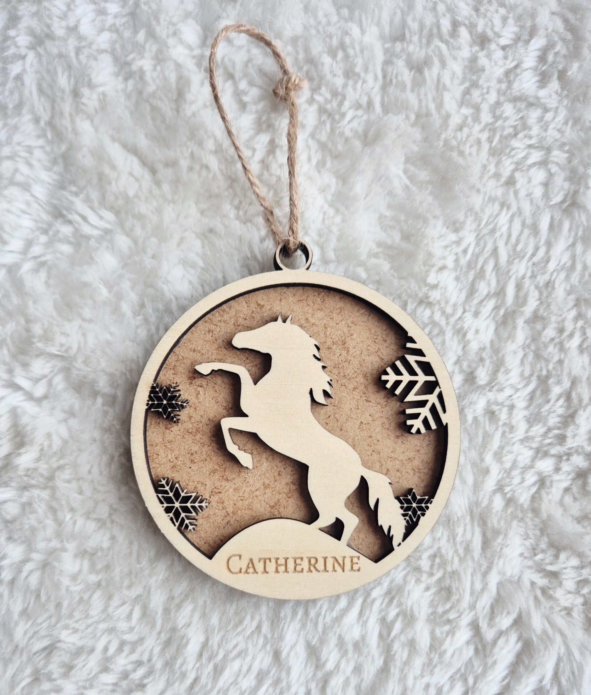 Boule de Noël " Cheval"