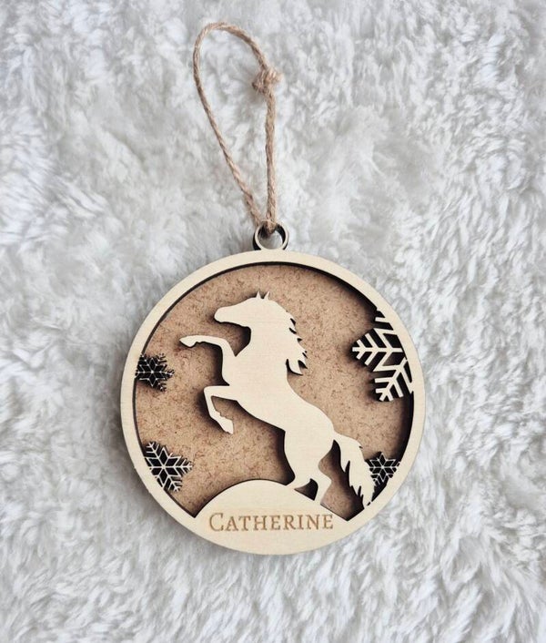 Boule de Noël " Cheval"