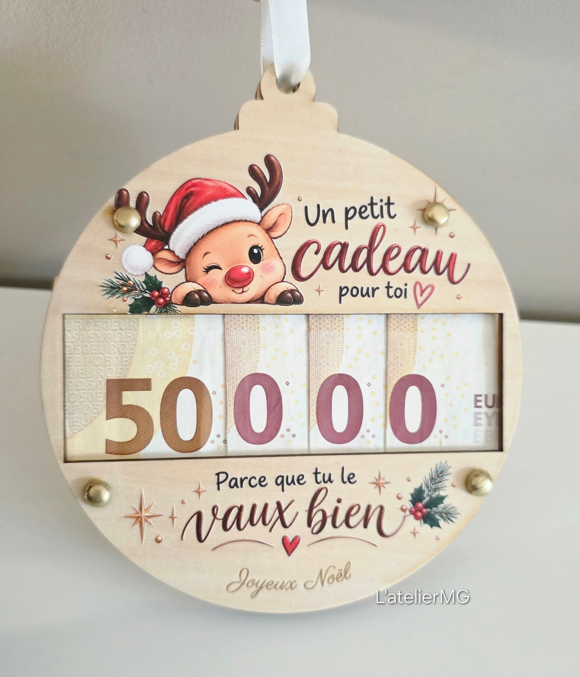 Boule de Noël billet