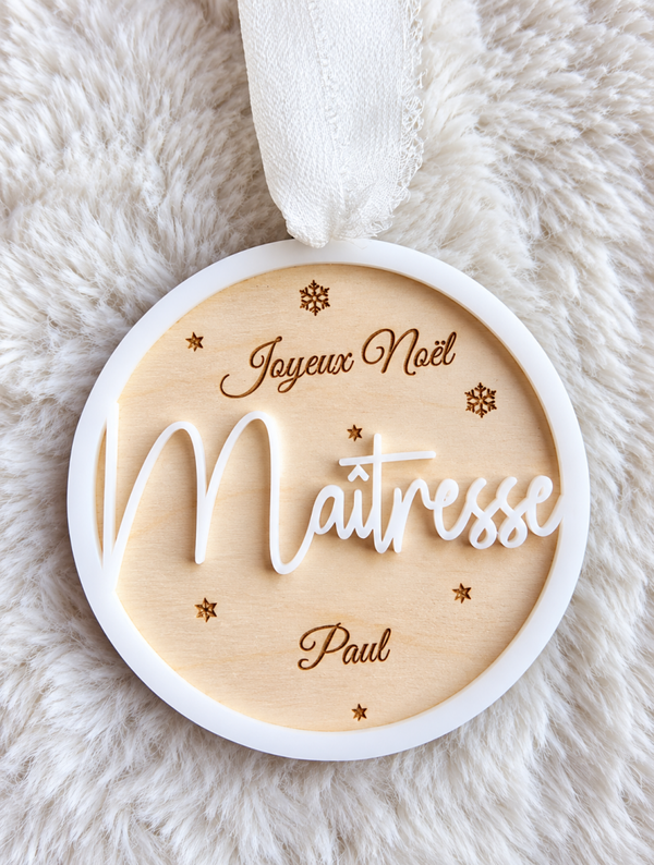 Boule de Noël personnalisée