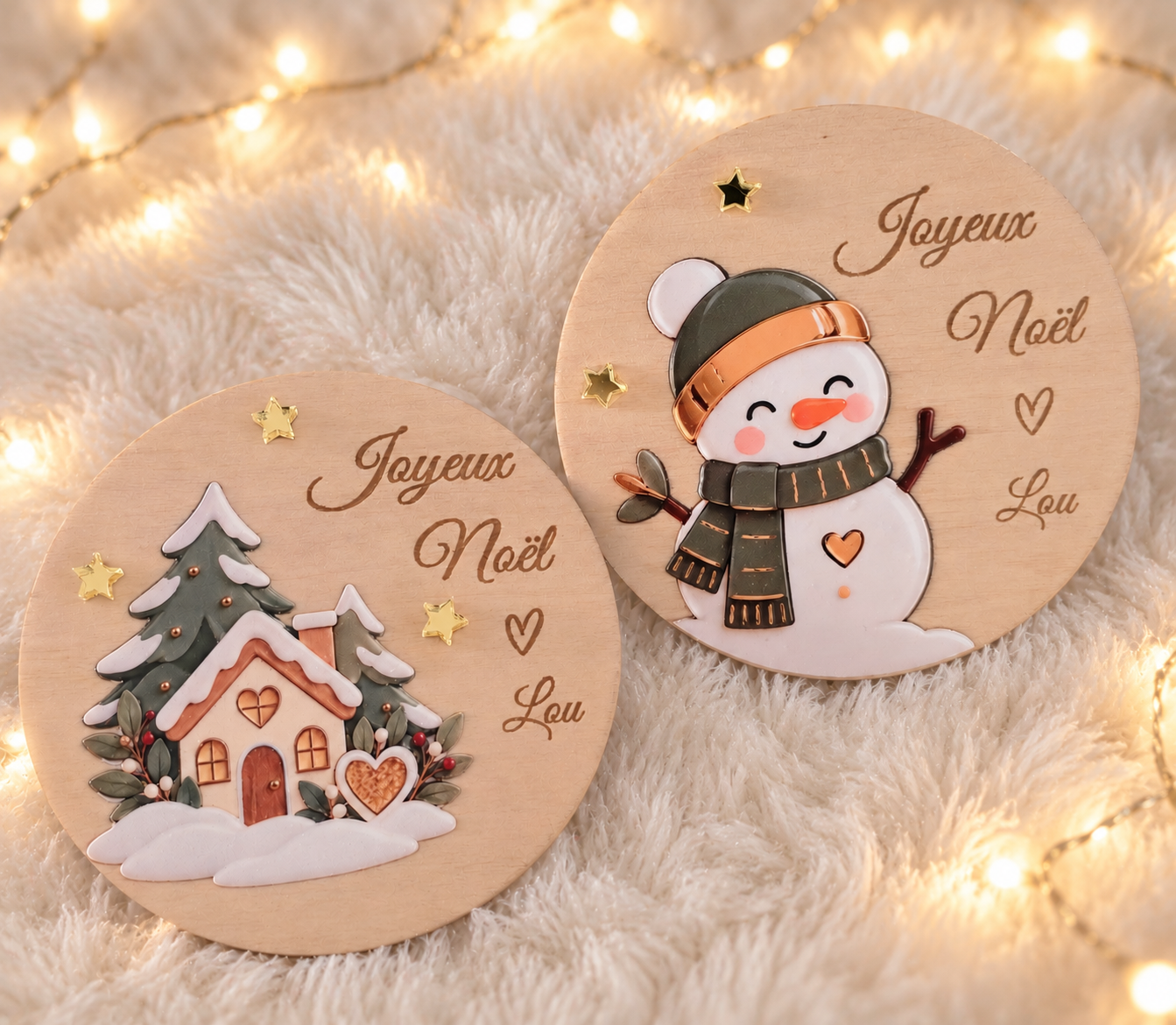 Magnet de Noël personnalisé