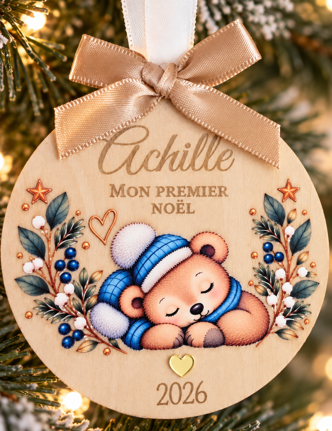 Boule de Noël personnalisée – Mon premier Noël 2026