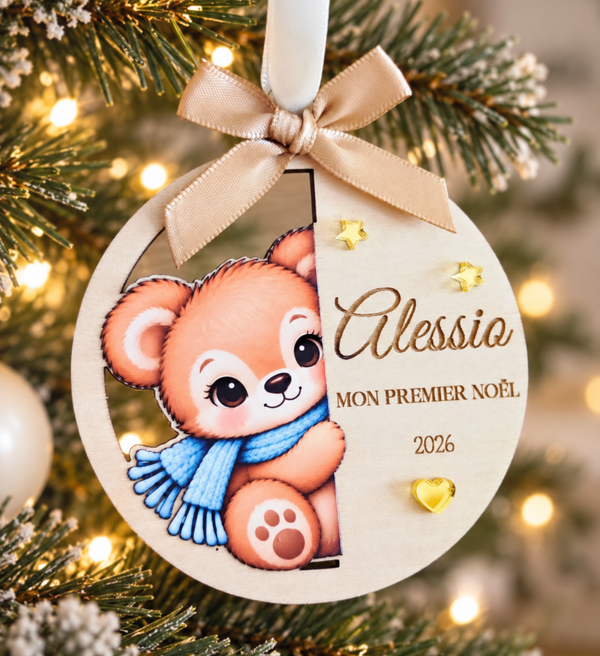 Boule de Noël personnalisée – Mon premier Noël 2026