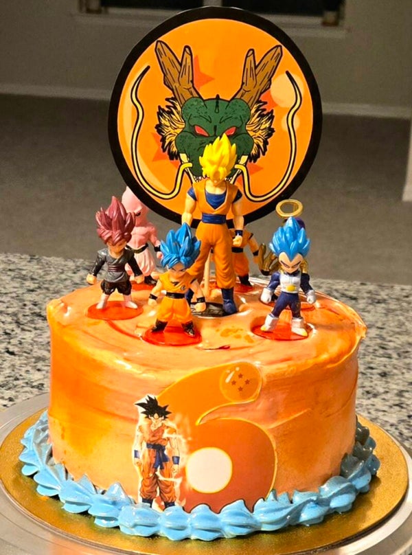 Pastel Temático Infantil de Dran Ball Z