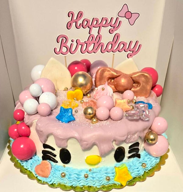 Pastel Temático Infantil Hello Kitty