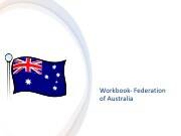 Workbook Lesson 4 - Federation of Australia