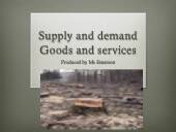 Year 7 Economics - Lesson 4 - needs and wants - supply and demand