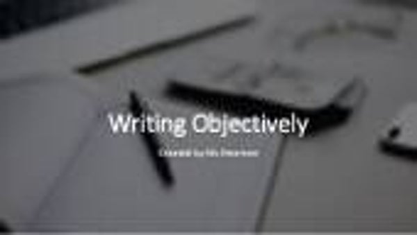 Year 9 English - Writing objectively