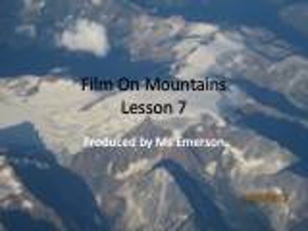 Lesson 7 - Year 8 Geography - Planet Earth Film