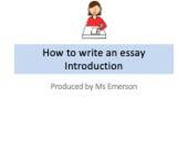 Year 10 English - Writing an Introduction