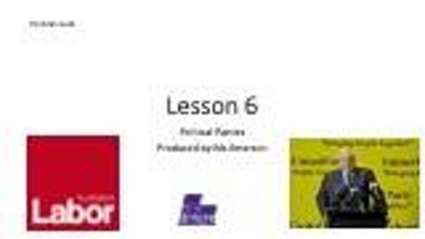 Lesson 6 Year 9 - Civics - Australian Political Parties