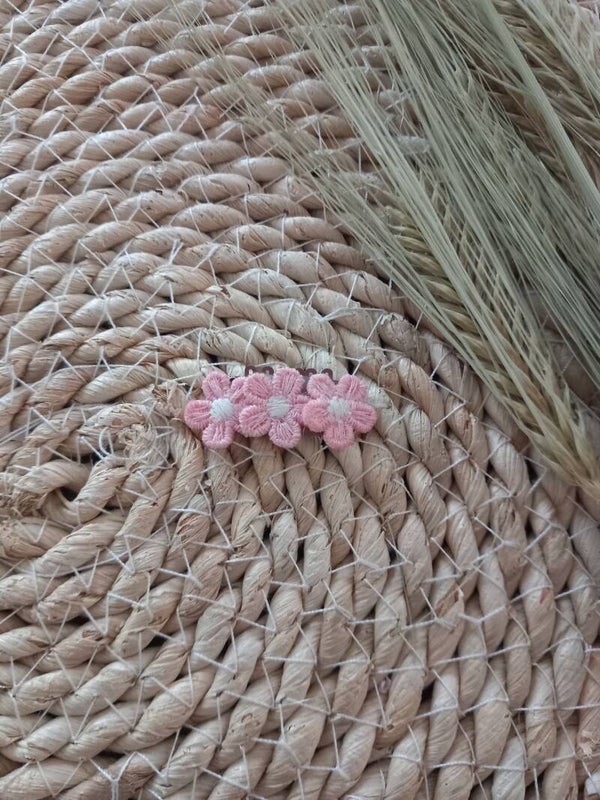 Antislip speldje roze mini bloem