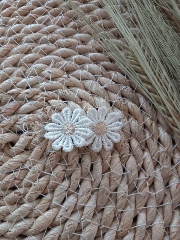 Antislip speldje Fleur wit