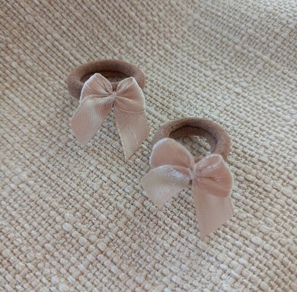 Mini elastiekjes strikje roze